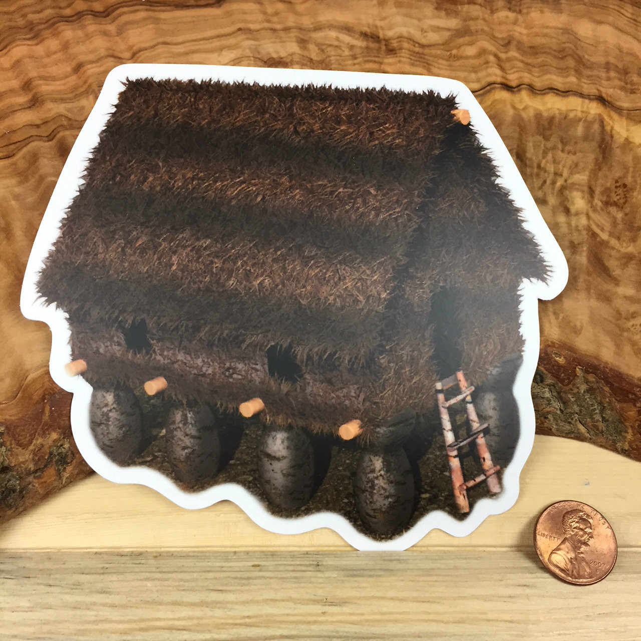 Chamorro Hut Colored Dope Sticker Decal