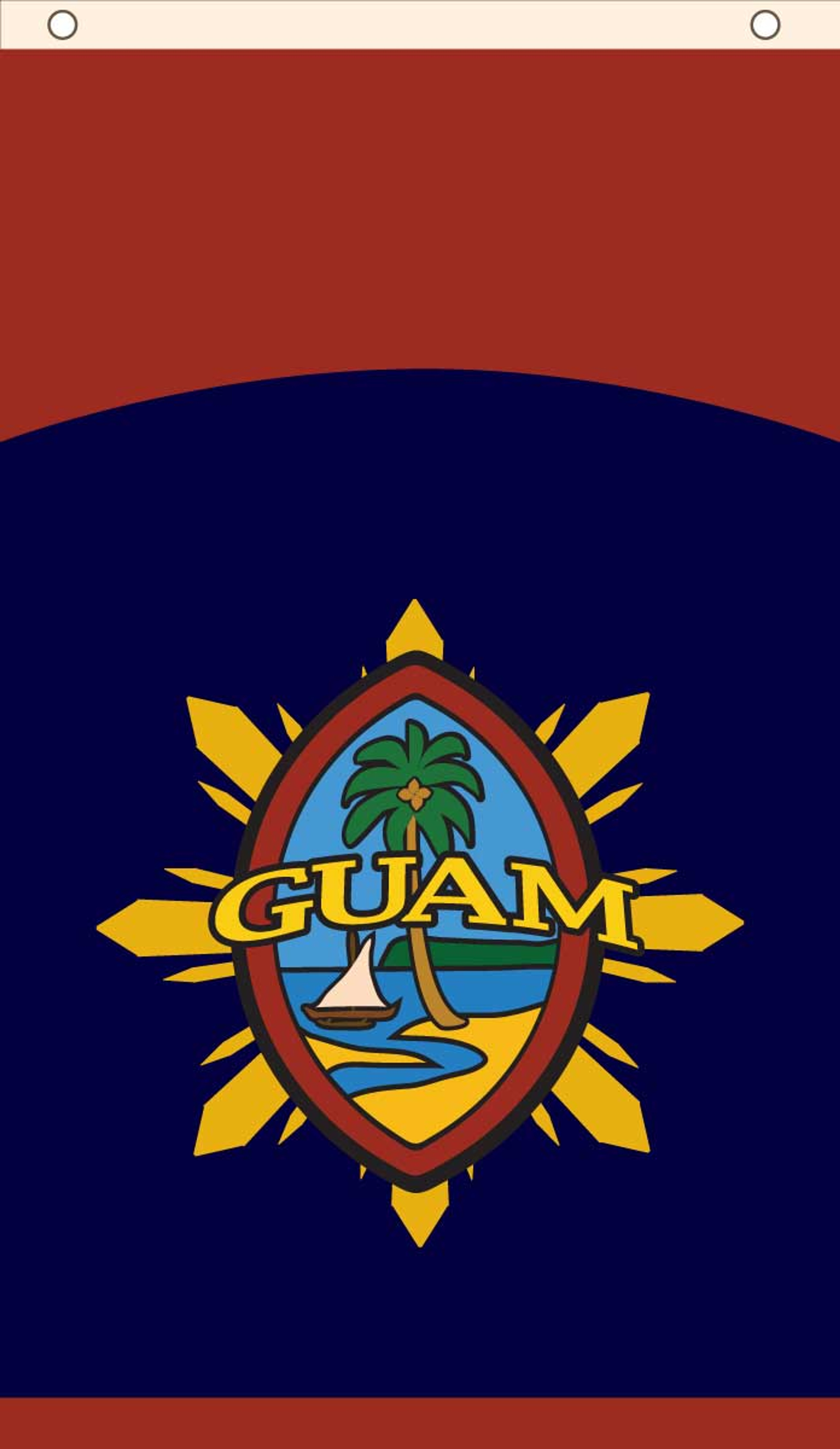 Guam Gifts Guam Product Flag of the U.S. Territory of Guam with