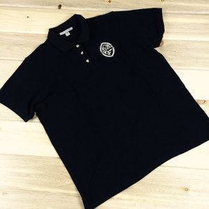 Ladies' Embroidered Tribal Guam Seal Pique Knit Black Polo