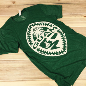 Guam Tribal Seal Unisex Green Soft T-Shirt