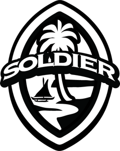 2 pc Solidier Modern Guam Seal Sticker Decal