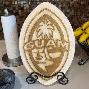 Modern Guam Seal Chopping Board w/Stand