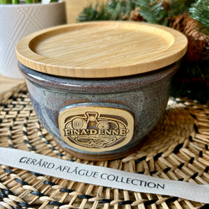 16 oz Sea-Salt Blue Green Kusina Fina'denne' Bowl with Cover - Guam and CNMI Kitchenware