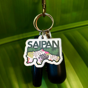 Saipan Coconut Fronds Acrylic Keychain 