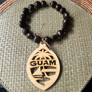 Guam Seal Rear View Mirror Decor - 10"