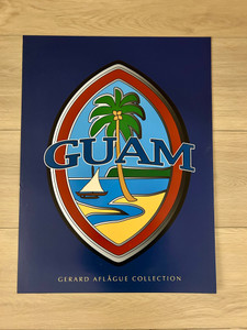 Modern Guam Seal Vertical Flag Poster - 18x24