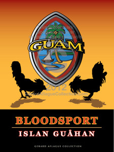 Cockfighting - Modern Guam Seal Illustration