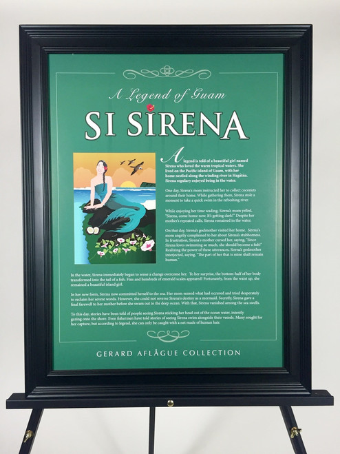 Legend of Guam Si Sirena Illustrated Story on Poster - 18x24 (frame not included)