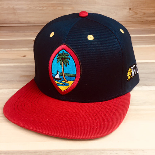 Adult Tuhong Guahan - Tribe Modern Guam Seal Snap Back Palm UnderBrim