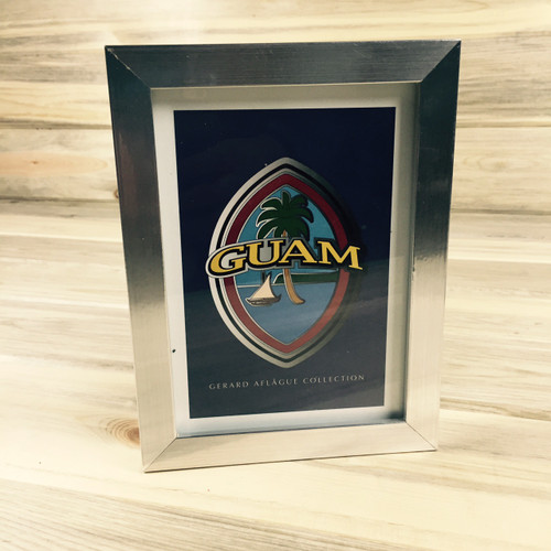 Modern Guam Seal Picture and Frame 5x7 Inches