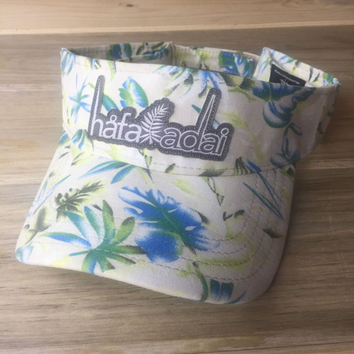 Hafa Adai Lime Floral Guam & CNMI Visor Hat