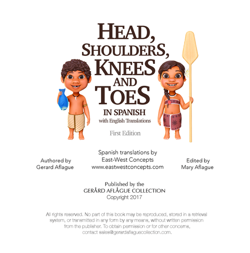 Head, Shoulders, Knees and Toes in Spanish with English Translations