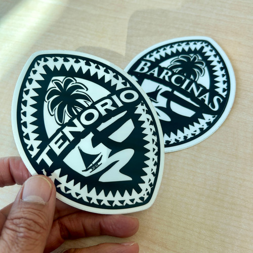 10 pc Dope Decals - 3" Personalized Tribal Guam Seal