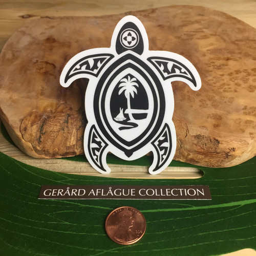 Guam Seal in Tribal Turtle Dope Decal
