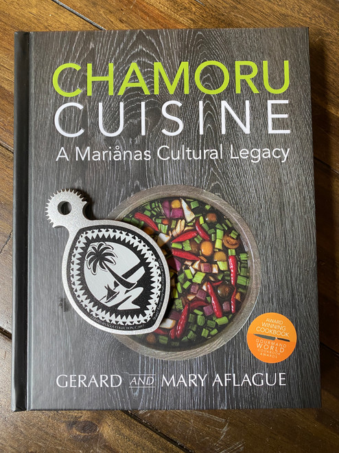CHAMORU CUISINE - An award winning Guam and CNMI Cookbook and Handheld Tribal Guam Seal Coconut Grater