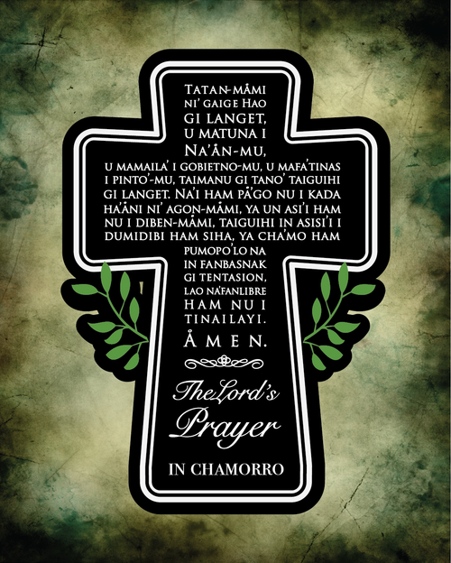 Lord's Prayer in Chamorro Metal Print (16x20 inches)