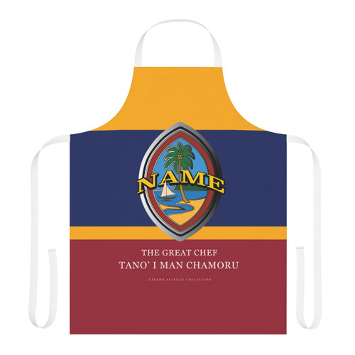 Personalized Modern Guam Seal Great Chef Apron