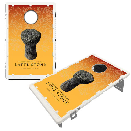 10-Pc Latte Stone Corn Hole Game