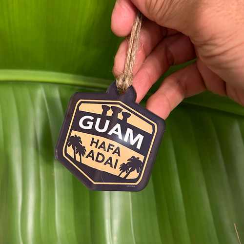 Guam Hafa Adai Holiday Ornament or Back Pack Tag