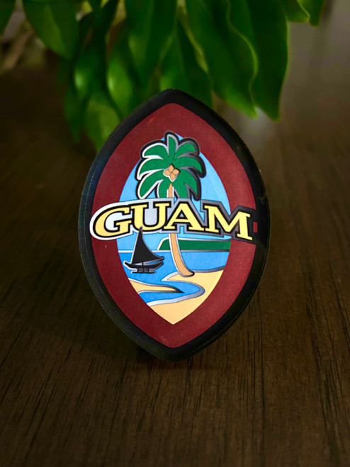 Modern Guam Seal Acrylic Magnet - 4"