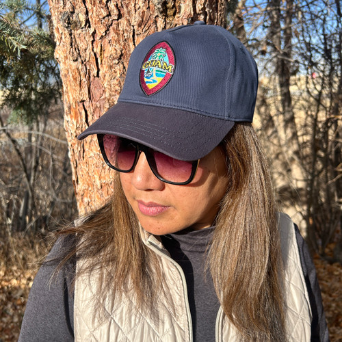 Navy Modern Guam Seal A-Flex Hat
