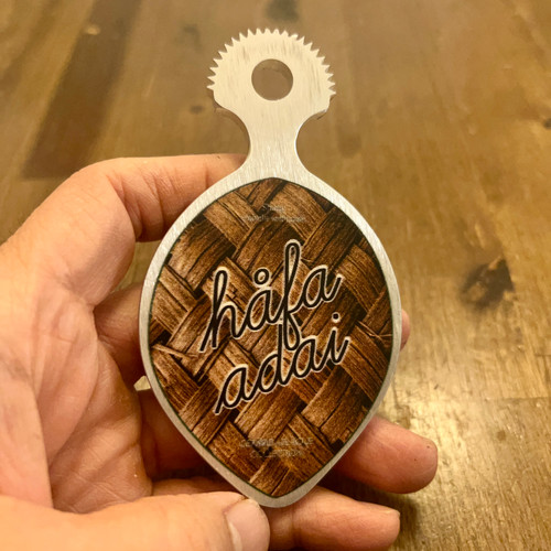 Hafa Adai Weave Hand-held Aluminum Coconut Grater