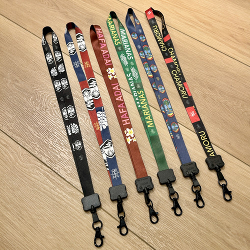 6 Pcs Set of Guam, Hafa Adai, Chamoru, and Marianas Lanyards 
