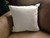 Heavy-Textured Plumeria in Hearts Pillow - 18 x 18 inches (Beige back)