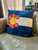 Colorado Flag w/Philippine Starburst - Textured Pillow - 24x24 inches