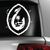 Guam Seal Fish Hook Bamboo White Sticker Decal