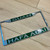 Jungle Green Hafa Adai Guam Chrome License Plate Frame