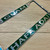 Jungle Green Hafa Adai Guam Chrome License Plate Frame