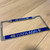 Breadfruit Leaves Blue Hafa Adai Guam Chrome License Plate Frame