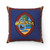 Modern Guam Seal Striped Polyester Square Pillow