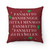 Fanmatto Manhengge Chamorro Novena Song Polyester Square Pillow