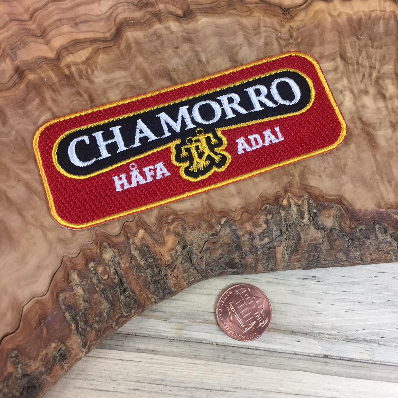 Chamorro Hafa Adai Embroidered Patch