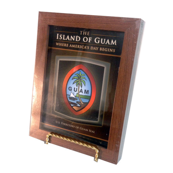 Desktop Modern Guam Seal 5x7 Frame Gerard Aflague Collection