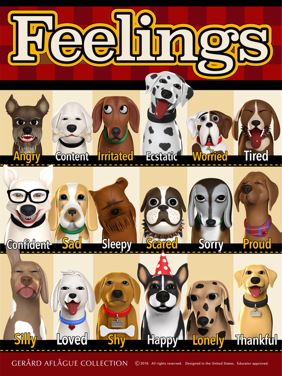 Feelings Poster [Dog] - 18x24 Inches