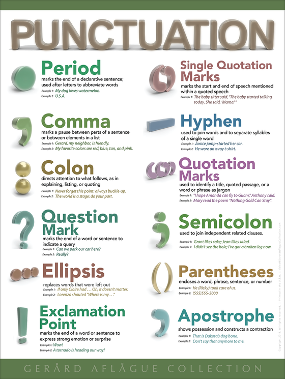 punctuation poster year 2