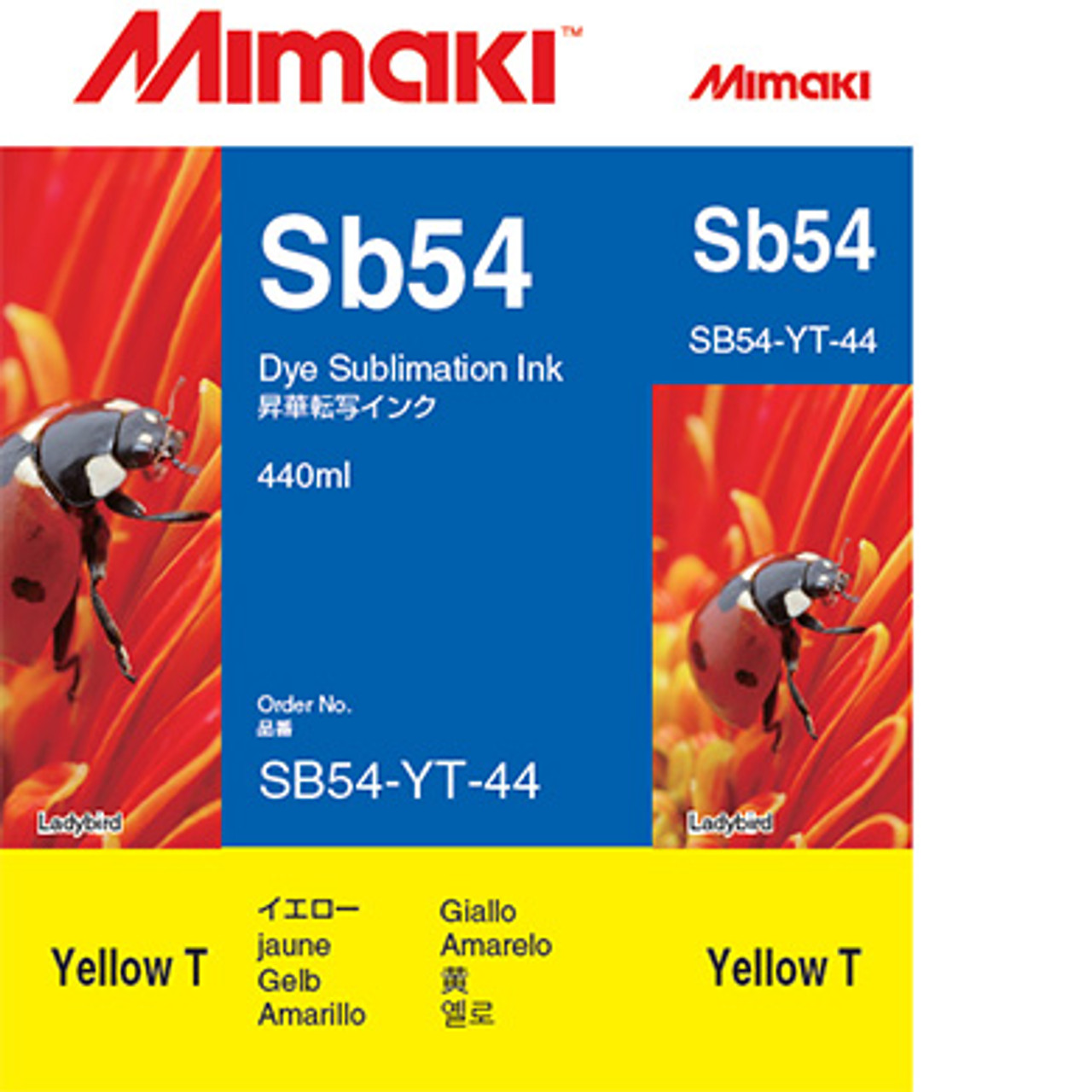 SB54 - Dye Sub Ink - Yellow (440mL)