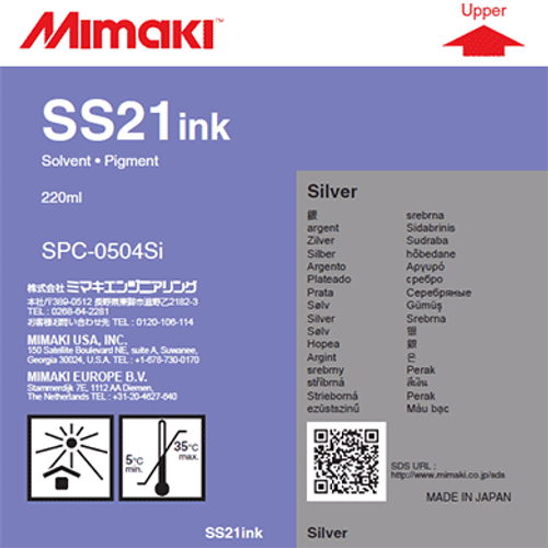 SS21 - Solvent Ink - Silver