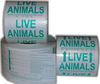 Rolls of Live Animal Shipping Labels