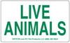 Live Animal Decals roll 500