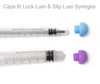 100 Universal Syringe Caps -  Lock Luer and Slip Luer