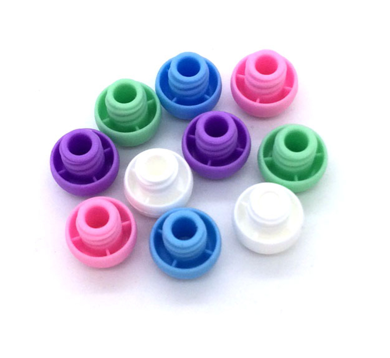 Universal Syringe End Tip Caps in Multi Colors