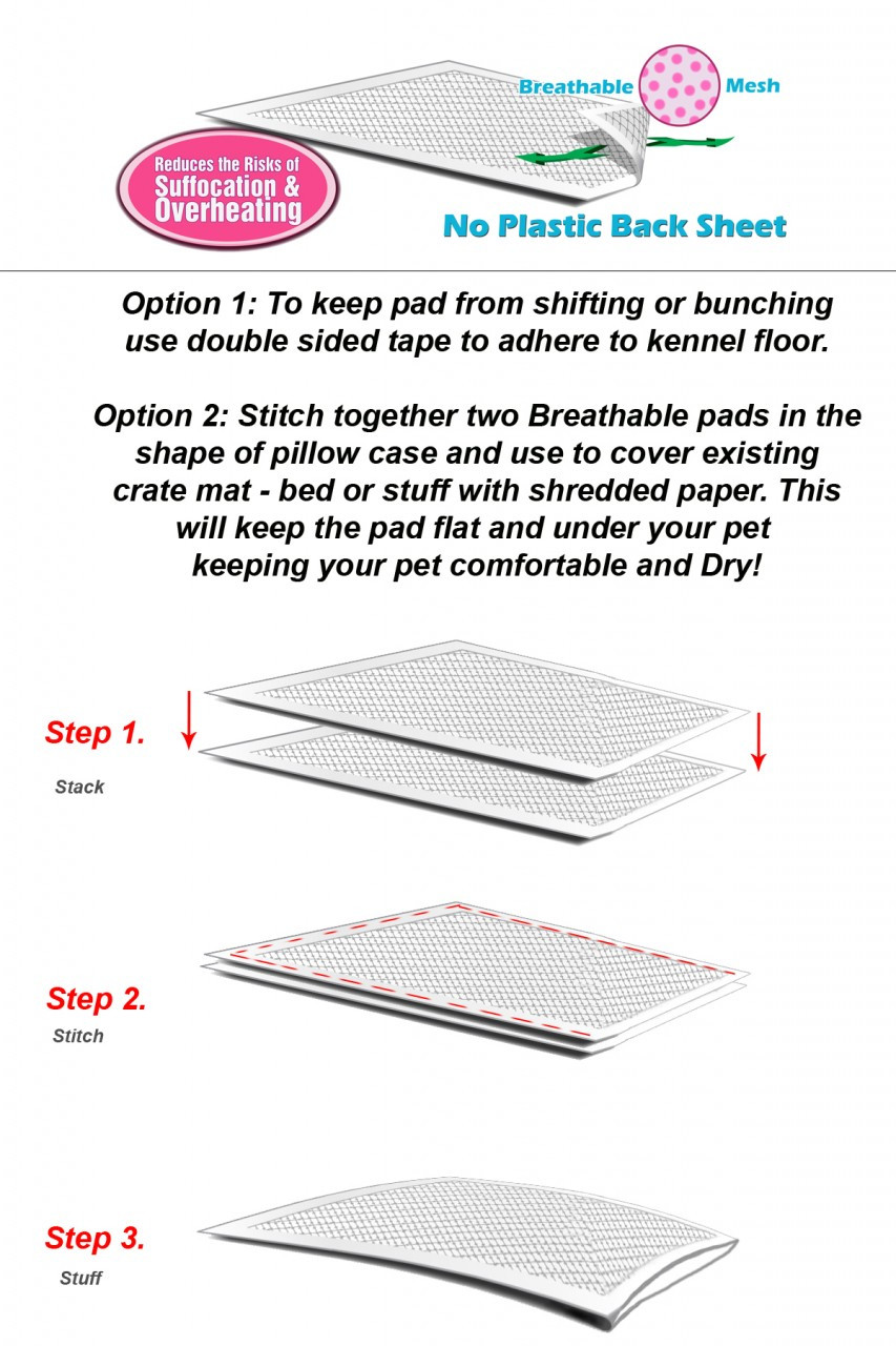 Tip for Breathable Absorbent Pads