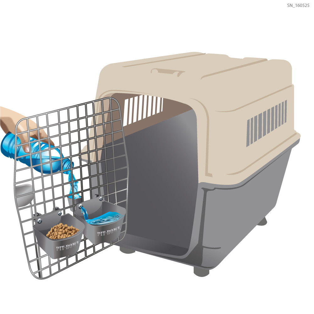 Dog Crate Unspillable Water Bowl For Dogs Pet Cage Water Bowl For