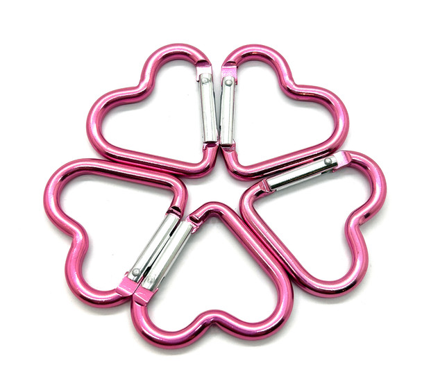 Pink Heart Travel Clips