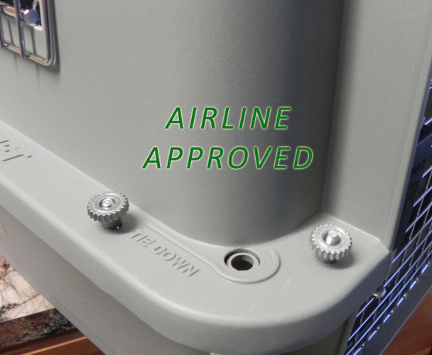 Easily modify your Sky kennel or Vari Kennel to be airline approved in seconds.