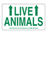 Live Animal labels stickers